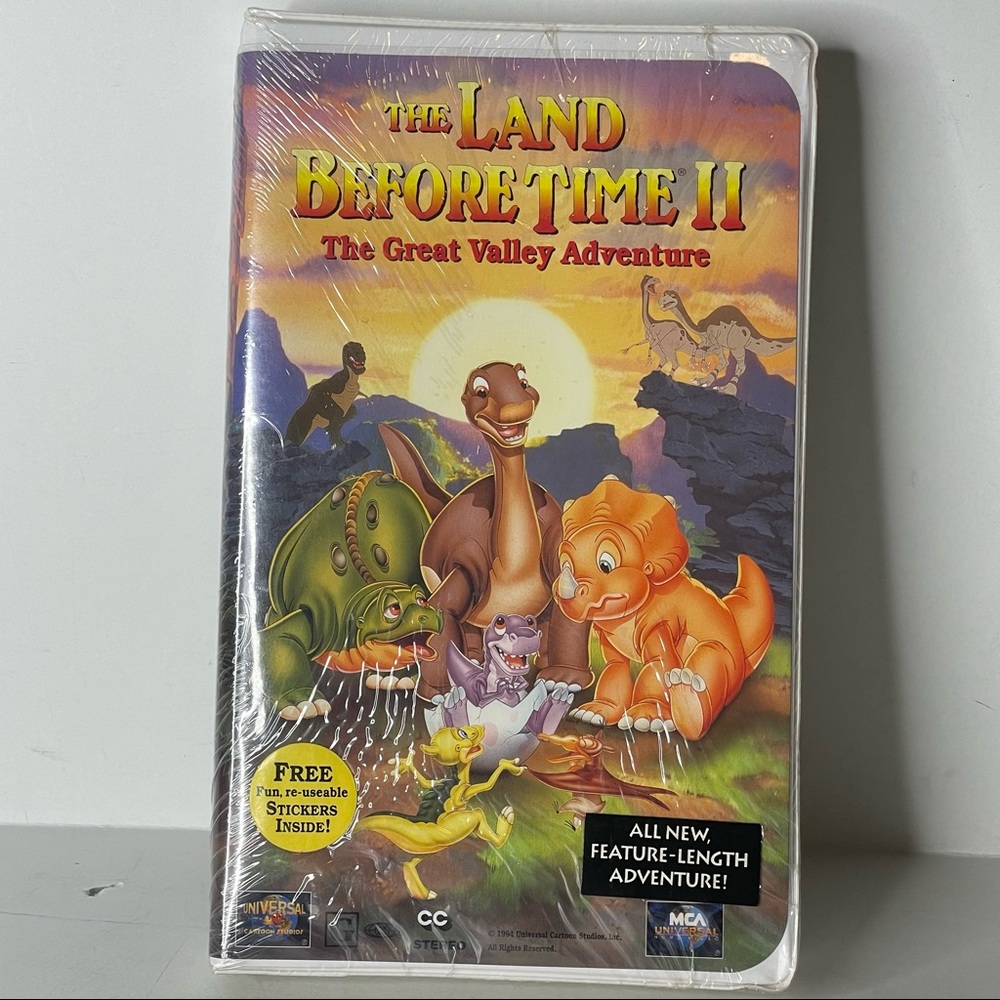 The Land Before Time II: The Great Valley Adventure (VHS, 1994) NEW SEALED